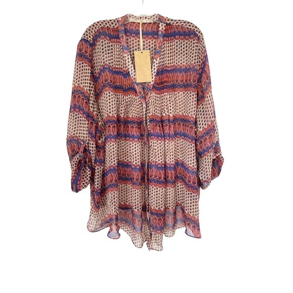 Gibson Tops - Gibson 100% Silk Tunic Sz 3X NWT
